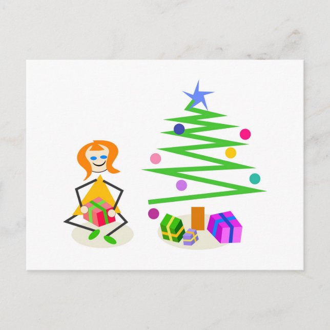 Christmas Gift Holiday Postcard (Front)