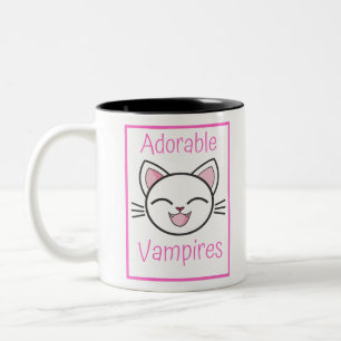 Christmas Gift Idea Adorable Vampires Funny Design Two-Tone Coffee Mug