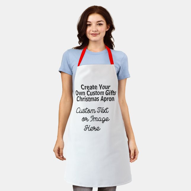 Christmas Gift Idea ; Create Your Own Personalised Apron (Worn)