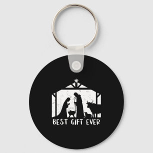 Christmas Gift Jesus Nativity Christian Men Women  Key Ring