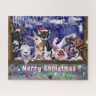 Christmas Gift Jigsaw Puzzle Animal Party Fun