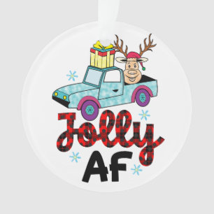 Christmas Gift Jolly Af Ornament