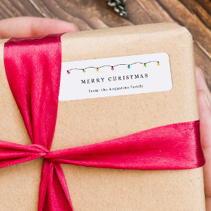 Christmas Gift Label, Favour To From Tag Sticker