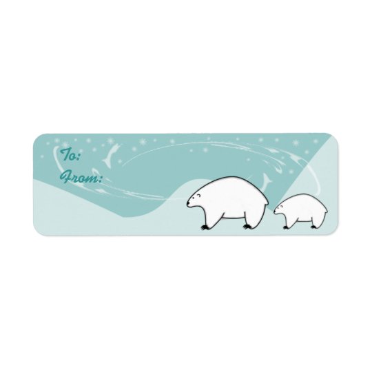 Christmas Gift Label Return Address Label