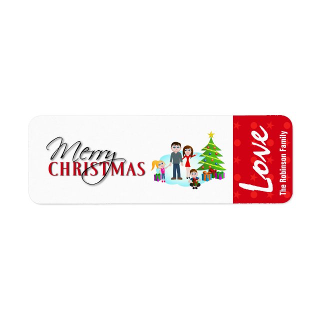 Christmas Gift Label Stickers (Front)