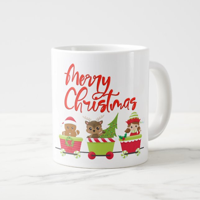 Christmas Gift Mug - Jumbo Mug (Front Right)