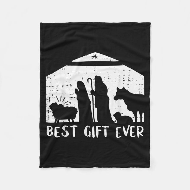 Christmas Gift Nativity Xmas Christian Men Women K Fleece Blanket (Front)