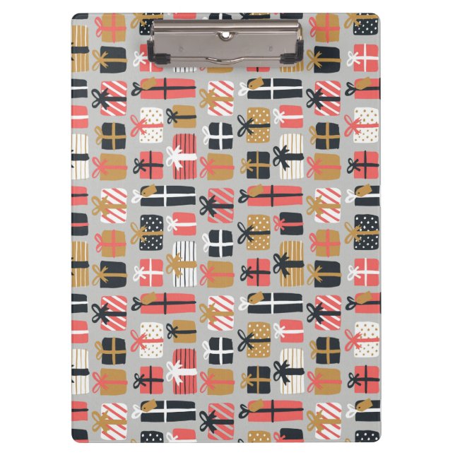 Christmas Gift Pattern Clipboard (Front)