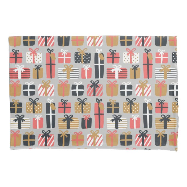 Christmas Gift Pattern Pillowcase (Front)