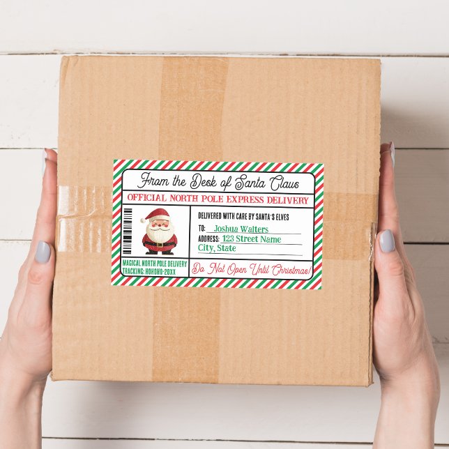 Christmas Gift Postal Sticker North Pole Delivery (Creator Uploaded)