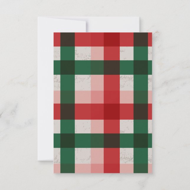 Christmas gift  RSVP card (Back)