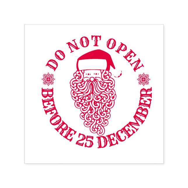 Christmas gift seal | Do not open until xmas day Self-inking Stamp (Design)