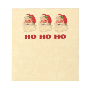 Christmas Gift Set Vintage Smiling Santa V01 Notepad