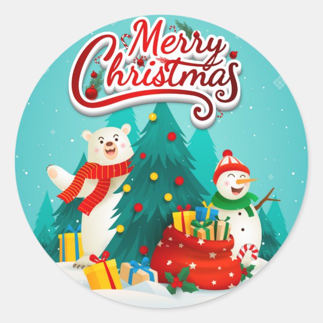 Christmas gift sticker (Front)