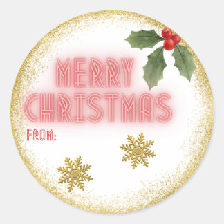 Christmas gift sticker