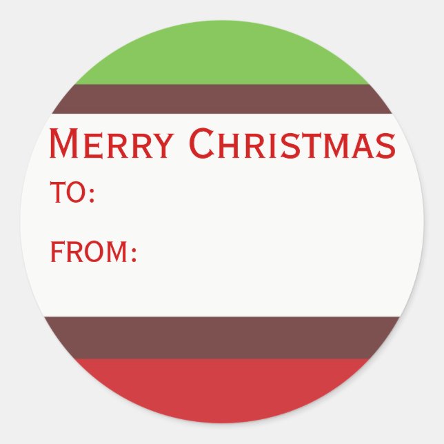 Christmas Gift Stickers (Front)