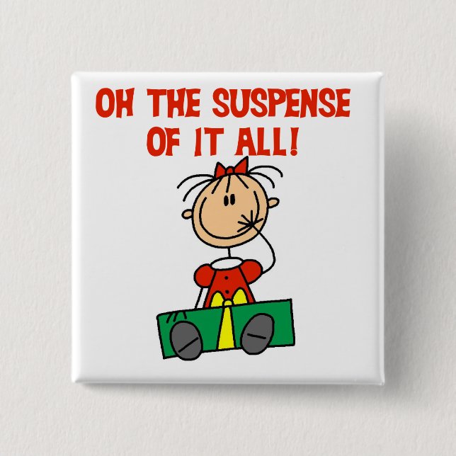 Christmas Gift  Suspense Tshirts and Gifts 15 Cm Square Badge (Front)