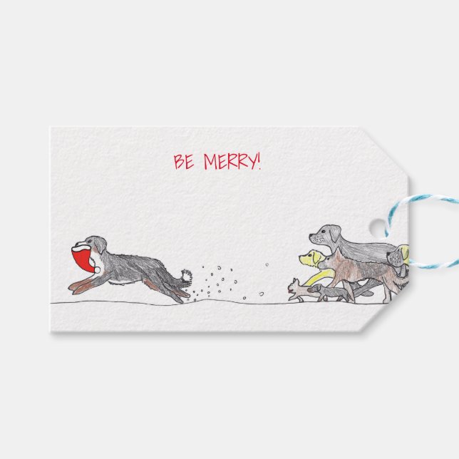 Christmas Gift Tag (Front (Horizontal))
