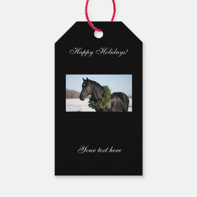 Christmas Gift Tag Equestrian  (Front)