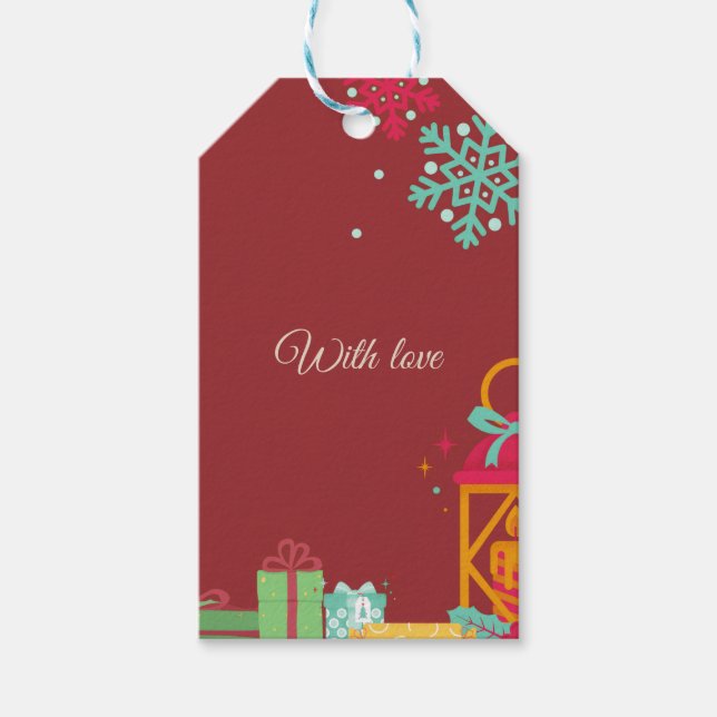Christmas Gift Tag – Festive Holiday Design (Front)