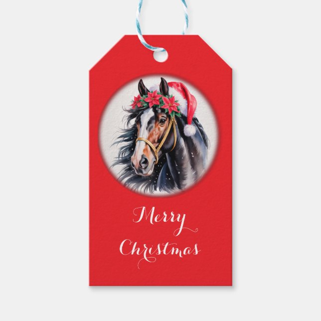  Christmas Gift Tag for Horse Lovers (Front)