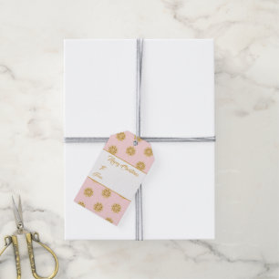 Christmas Gift Tag-Gold Snowflakes Tags