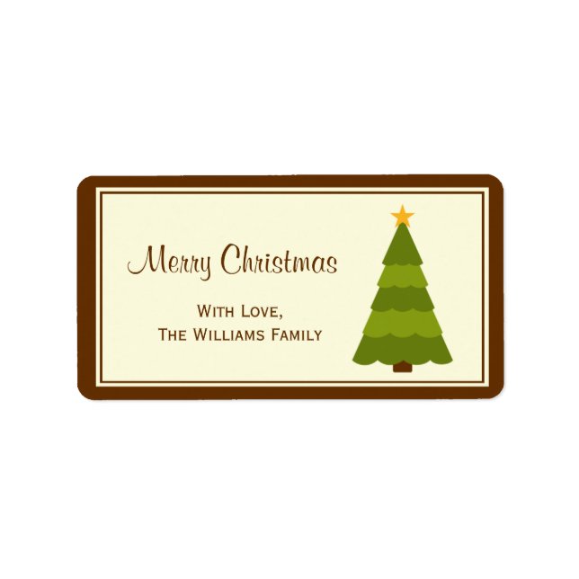 Christmas Gift Tag Labels (Front)