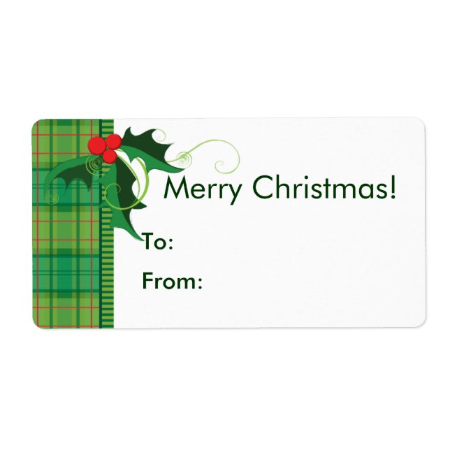 Christmas Gift Tag Labels (Front)