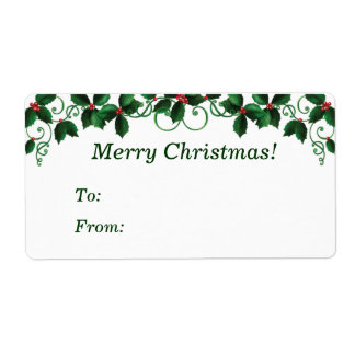 Christmas Gift Tag Labels