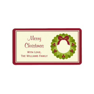 Christmas Gift Tag Labels