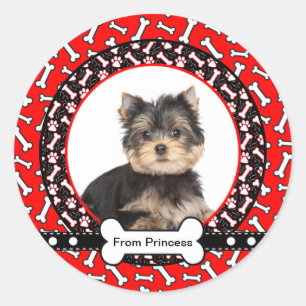 Christmas Gift Tag Labels Presents from Dog