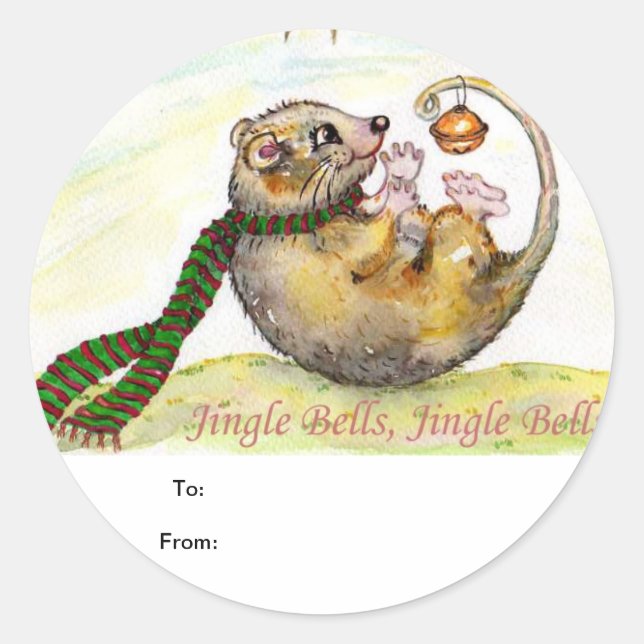 Christmas Gift Tag Sticker (Front)