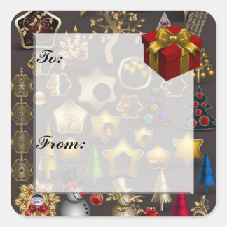 Christmas Gift Tag Sticker