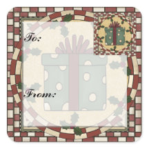 Christmas Gift Tag Sticker