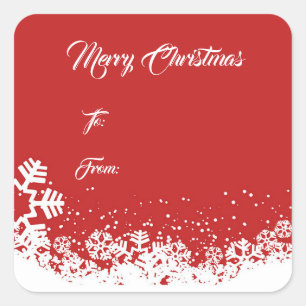 Christmas Gift Tag Sticker