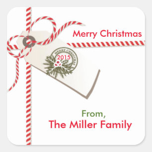 Christmas Gift Tag Sticker Labels
