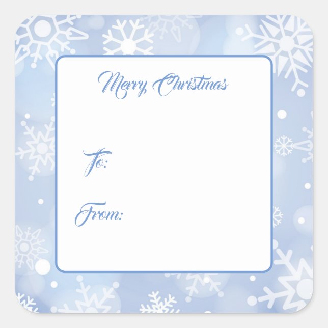 Christmas Gift Tag Stickers (Front)