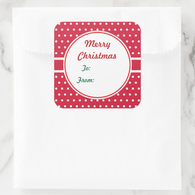 Christmas Gift Tag Stickers (Bag)