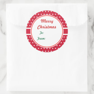 Christmas Gift Tag Stickers