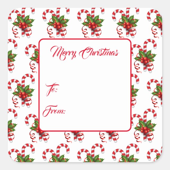 Christmas Gift Tag Stickers (Front)