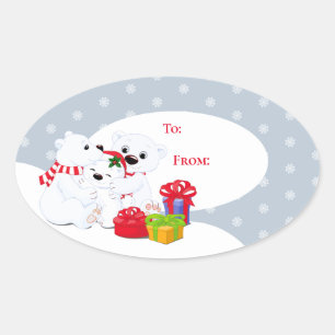 Christmas Gift Tag Stickers