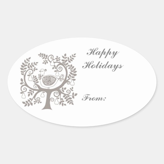 Christmas Gift Tag Stickers (Front)