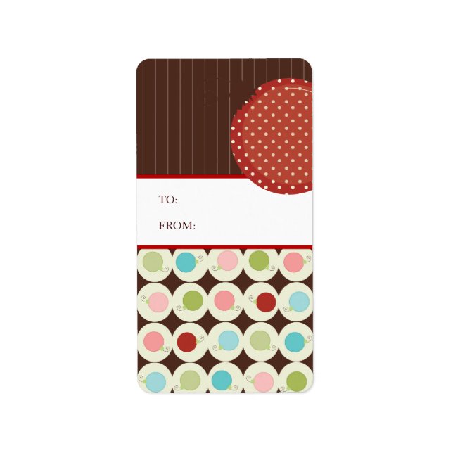 Christmas Gift Tag Stickers (Front)