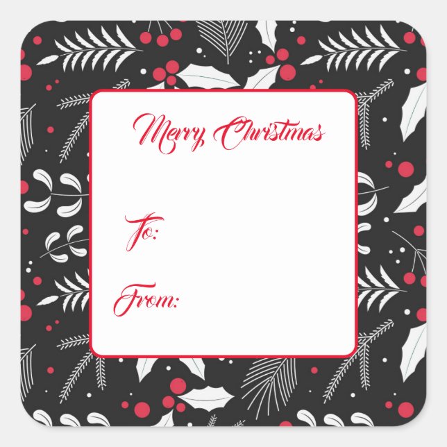 Christmas Gift Tag Stickers (Front)