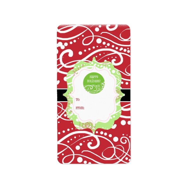Christmas Gift Tag Stickers (Front)