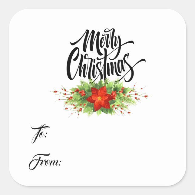 Christmas Gift Tag Stickers (Front)