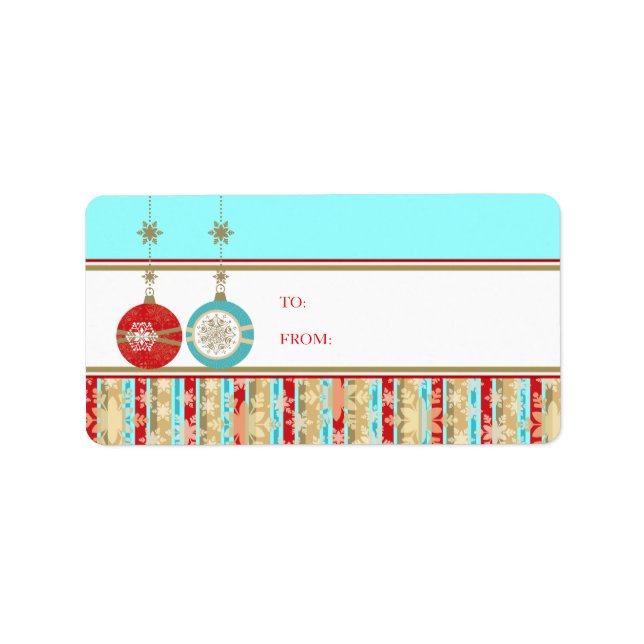 Christmas Gift Tag Stickers (Front)