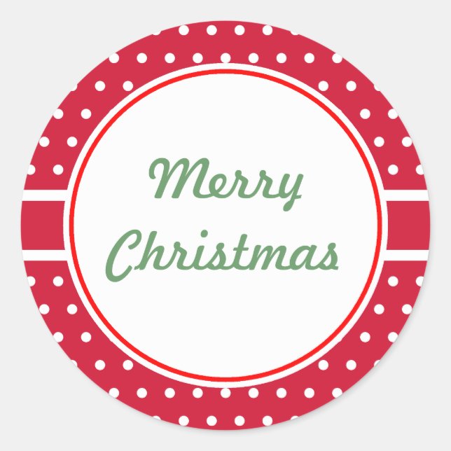 Christmas Gift Tag Stickers (Front)