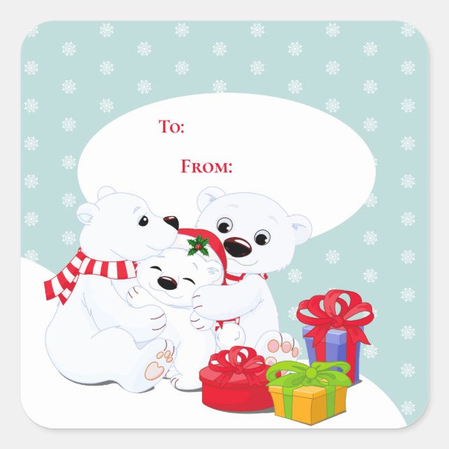 Christmas Gift Tag Stickers (Front)