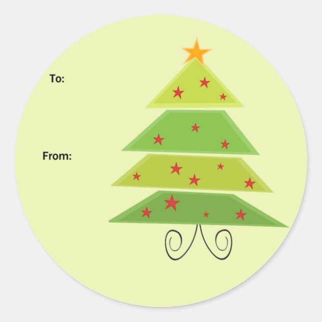 Christmas Gift Tag Stickers (Front)